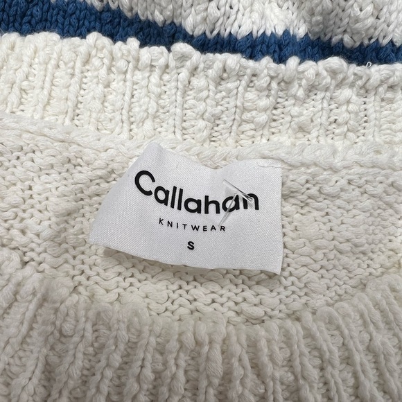 NWT CALLAHAN KNITWEAR Striped Chunky Knit Sweater S - Picture 8 of 9